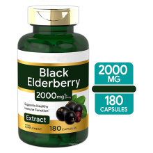 Sambucus Extract Supplement Black Elderberry Capsules 2000mg Immune Support Non-GMO Gluten Free